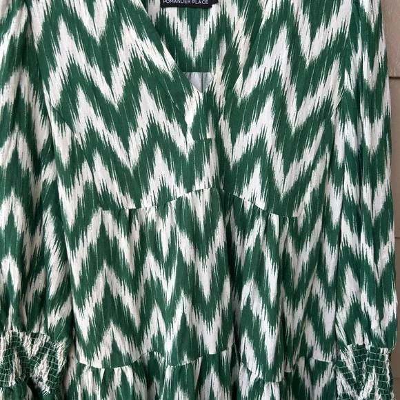 Tuckernuck Pomander Place Ikat Kenzo Tiered Babydoll Dress Bohemian Festival L - Picture 8 of 12